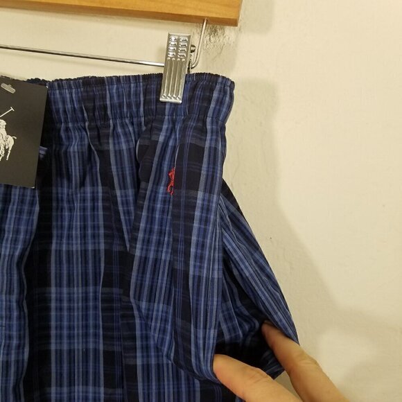 NWT Polo Ralph Lauren Sleepwear Pants Blue Size 32/34 - Picture 3 of 5